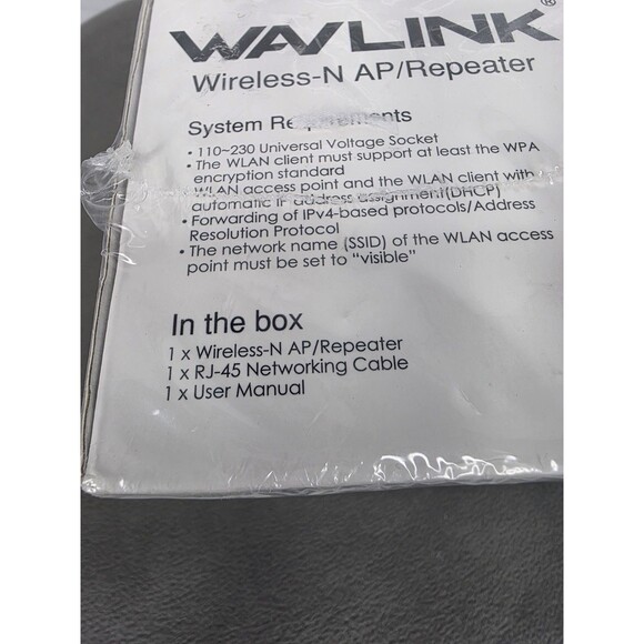 Wavlink 300mbps WiFi Repeater Wireless-n 802.11n Network Signal Extender Booster - Picture 3 of 7